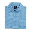 FootJoy Men's Scallop Geo Pique Golf Polo - Blue Reef product image