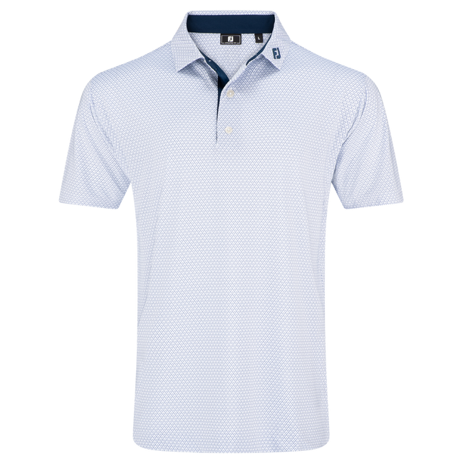 FootJoy Men's Flag Banner Print Lisle Golf Polo - White product image