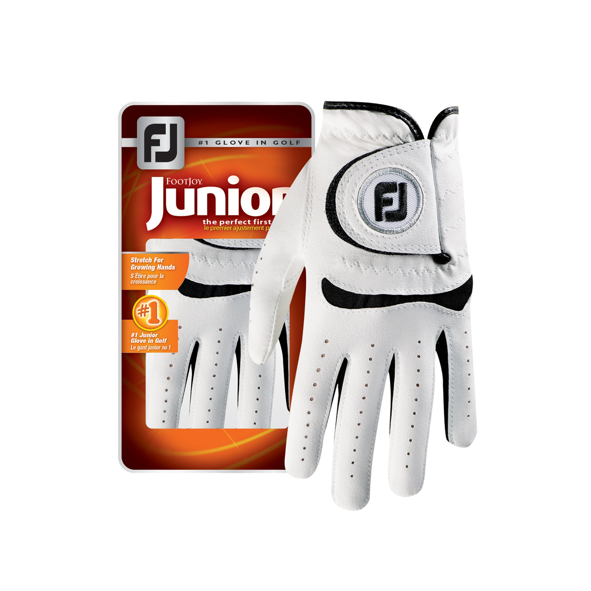 FootJoy Junior Golf Glove - Left Hand - White/Assorted (Prior Generation) product image