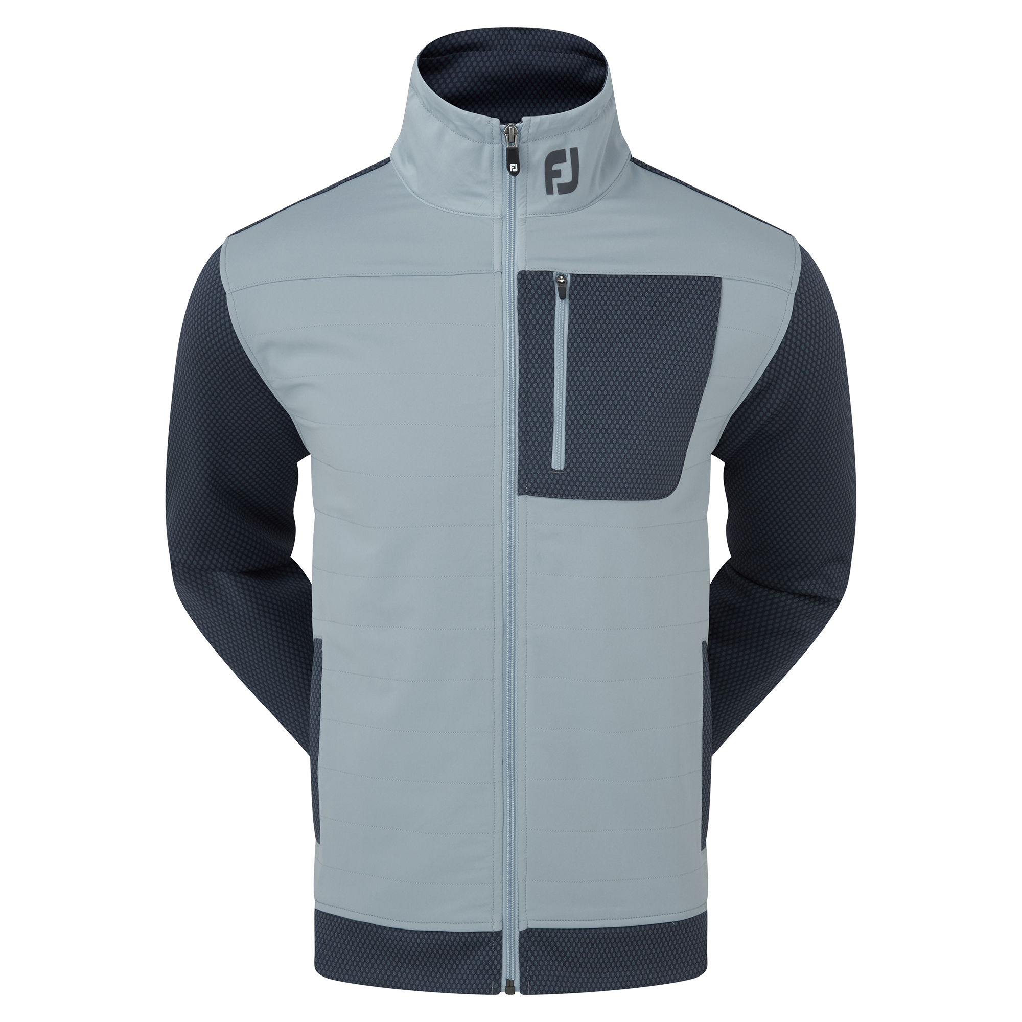 FootJoy Men's Textured Knit Full Zip Vest - Black product image
