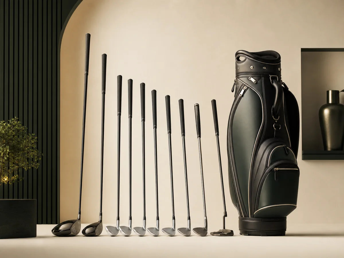 Complete golf club set and bag